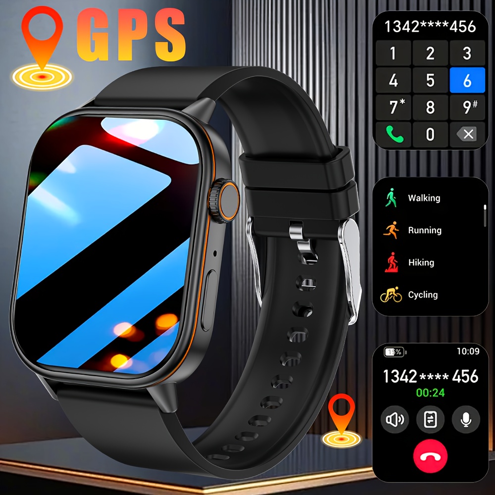 Fall Detection Watch - Smartwatch z GPS, pozycjonowanie 2025, lekki,