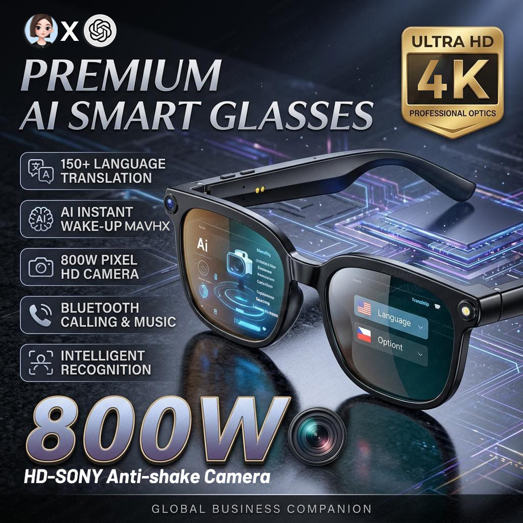 Okulary Smart Glasses 4K 8MP d – Smart Glasses Lens recenzja i cena