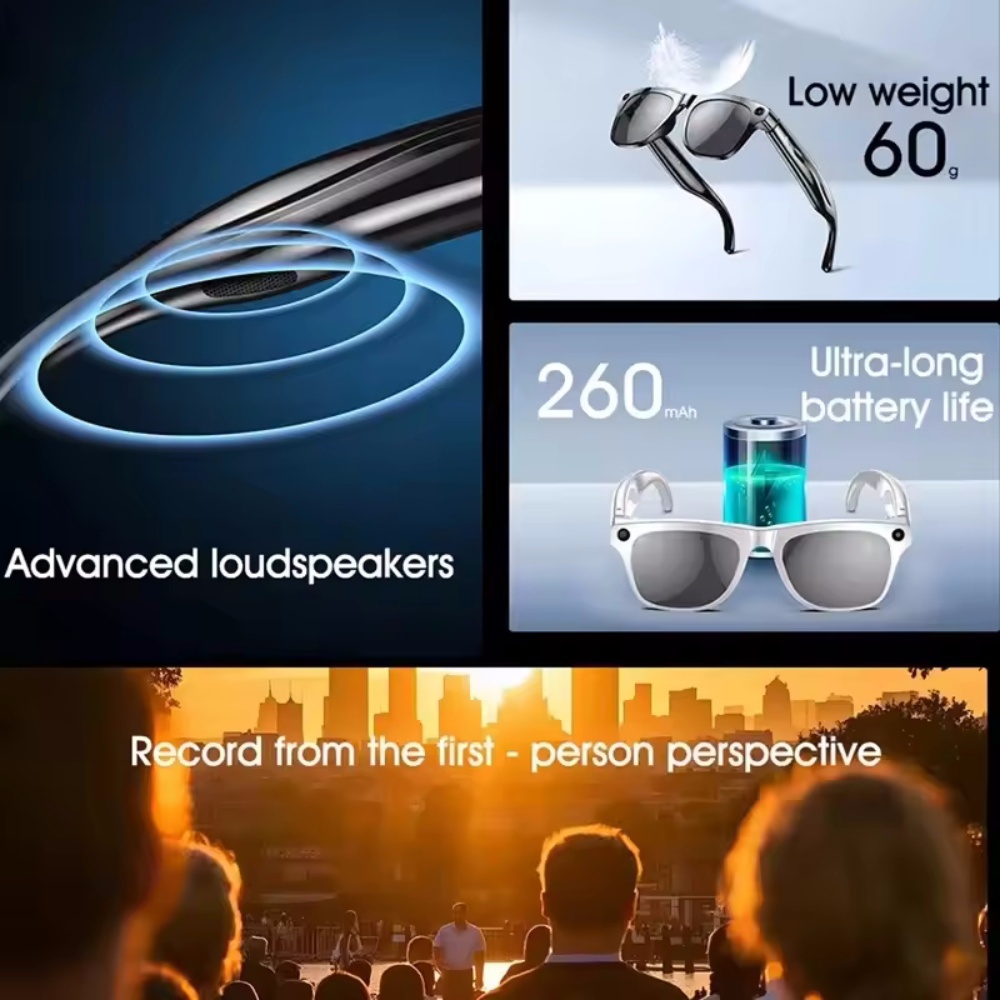 Inteligentne okulary Kamera AI – Smart Glasses Lens recenzja i cena