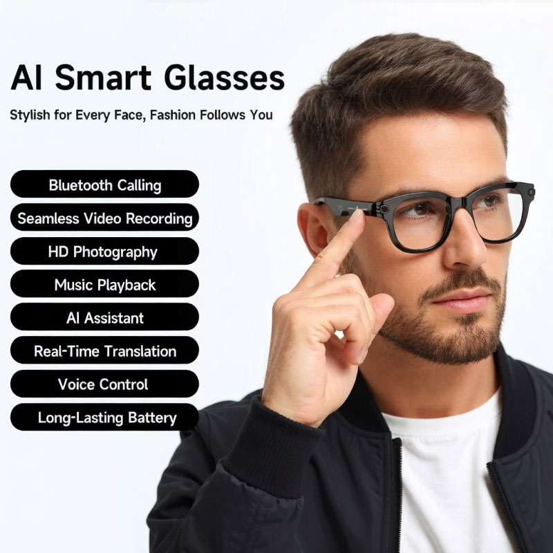 Okulary inteligentne FLAUNT AI – Smart Glasses Lens recenzja i cena